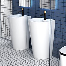 新款立柱盆洗手盆衛生間落地小號三角形小戶型一體陶瓷面盆洗臉盆家用超夯 新品 精品 歷史價格詳細信息