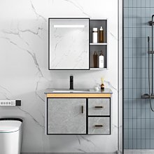 新款全鋁浴室柜輕奢組合衛生間巖板簡約洗臉洗手盆池衛浴柜洗漱臺超夯 新品 精品 歷史價格詳細信息