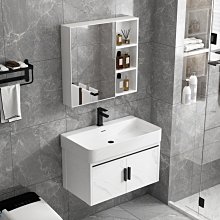 新款浴室柜組合掛墻式巖板洗臉盆不銹鋼洗漱臺套裝衛浴柜感應鏡柜超夯 新品 精品 歷史價格詳細信息