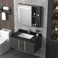 新款現代簡約浴室柜組合橡木洗漱臺衛生間洗手洗臉一體陶瓷盆鏡柜超夯 新品 精品 歷史價格詳細信息