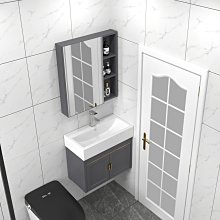 新款小戶型太空鋁浴室柜40寬洗手盆柜超窄30寬洗臉盆35窄長洗漱臺超夯 新品 精品 歷史價格詳細信息