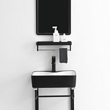 新款.掛墻式洗手盆柜組合小戶型陶瓷一體洗漱臺現代衛生間陽臺洗手盆超夯 新品 精品 歷史價格詳細信息