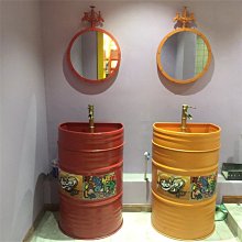 新款立柱盆洗手盆衛生間落地小號三角形小戶型一體陶瓷面盆洗臉盆家用超夯 新品 精品 歷史價格詳細信息