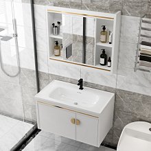 新款小戶型太空鋁浴室柜40寬洗手盆柜超窄30寬洗臉盆35窄長洗漱臺超夯 新品 精品 歷史價格詳細信息