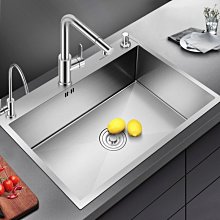 新款廚房304不銹鋼洗菜盆水槽黑色加厚納米洗碗盆洗菜池手工單雙槽超夯 新品 精品 歷史價格詳細信息