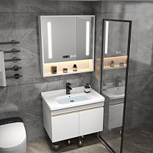 灰色小戶型實木浴室櫃組合35寬度40cm寬度洗漱盆窄邊吊櫃洗手盆 歷史價格詳細信息