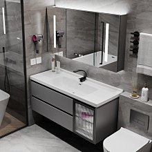 新款陶瓷一體盆不銹鋼浴室柜洗手臺衛生間洗臉池柜組合洗漱臺盆衛浴柜超夯 新品 精品 歷史價格詳細信息