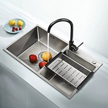 新款廚房不銹鋼水槽單洗碗盆池廚衛加厚加弧邊50x40衛生間家用洗菜盆超夯 新品 精品 歷史價格詳細信息