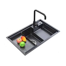 新款SUS304不銹鋼廚房水槽單槽納米水槽大單槽304不銹鋼手工盆洗菜盆超夯 新品 精品 歷史價格詳細信息
