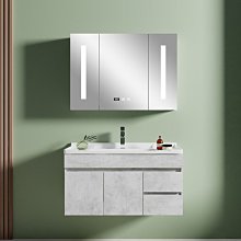 新款浴室柜組合掛墻式巖板洗臉盆不銹鋼洗漱臺套裝衛浴柜感應鏡柜超夯 新品 精品 歷史價格詳細信息