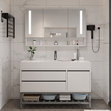 新款輕奢浴室柜組合衛生間巖板一體簡約洗臉洗手盆池衛浴柜洗漱臺超夯 新品 精品 歷史價格詳細信息