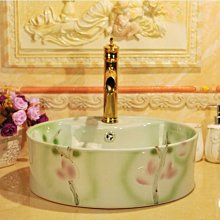 5Cgo【宅神】景德鎮陶瓷藝術臺上盆民宿酒店創意洗手盆景德鎮圓形洗臉盆面盆家用面盆t626941713484 歷史價格詳細信息