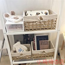 居家生活收納筐收納籃收納箱仿藤編北歐木把手客廳整理筐雜物收納籃抽屜櫃 小琦琦の店 歷史價格詳細信息