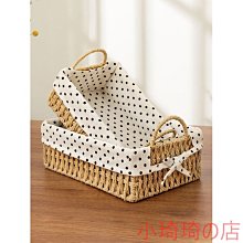 藤編桌面收納筐柳編布藝收納藍竹籃子大號藤籃編織臟衣筐整理小筐*爆款 歷史價格詳細信息
