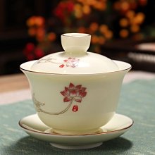 下殺 陶瓷羊脂玉瓷功夫茶具 蓋碗玻璃壺帶過濾茶盤套裝 品茶的優雅之選 歷史價格詳細信息