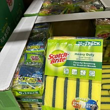 【COSTCO】百利 海綿菜瓜布20片+多用途細緻菜瓜布2片 代買 3M SCOTCH-BRITE 歷史價格詳細信息