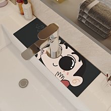 洗手臺吸水 吸水墊 水龍頭廚房洗手檯硅藻泥吸水墊窄速乾耐髒防水墊 衛生間浴室檯面墊 歷史價格詳細信息