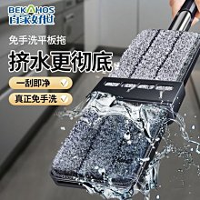 百家好世免手洗平板拖把吸水拖家 壹拖凈幹濕懶人木地板瓷磚拖 歷史價格詳細信息