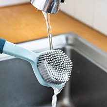 家用長柄鍋刷不傷鍋廚房清潔洗鍋帶把刷子去污洗碗鋼絲球刷鍋神器-雅怡尚品 歷史價格詳細信息