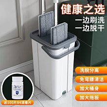 旋轉拖把2021新款免手洗家用一拖凈墩布桶拖地神器懶人 歷史價格詳細信息
