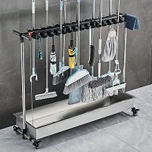 移動拖把架戶外收納掛架不鏽鋼衛生間教室班級瀝水商用落地置 歷史價格詳細信息