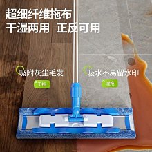 拖把家用一拖凈拖把平板拖夾固式替換布干濕兩用拖布家用瓷磚地磚 歷史價格詳細信息