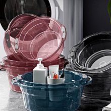 洗臉盆家用加厚透明洗腳盆洗衣塑料盆女生洗屁股學生宿舍水盆小浩 歷史價格詳細信息