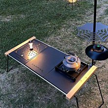 戶外黑化鋁合金置物架可變形折疊桌子多功能便攜式兩用輕量化露營 歷史價格詳細信息