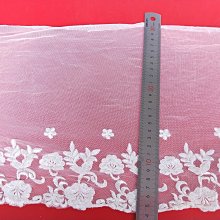 白色刺繡蕾絲花邊襯衫女2024春秋新款法式木耳邊長袖襯衣內搭上衣 歷史價格詳細信息