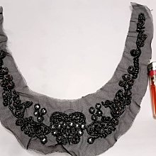重工釘珠領花黑色22x20cm 價格比較,價格查詢,歷史價格詳細信息