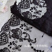 《iAsa愛莎の》手作材料✂黑白粉3色純棉布滿幅花朵刺繡花邊diy服裝家居裝飾材料 歷史價格詳細信息
