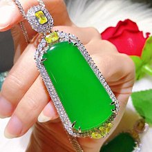 新款翡翠色925銀鑲嵌佛公 冰種帝王綠玉髓彌勒佛精品首飾項鍊 歷史價格詳細信息