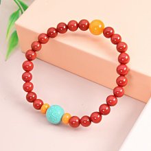 天然南紅瑪瑙手串柿子紅單圈手錬川料瓦西錦紅色本命年佛珠轉運珠 歷史價格詳細信息