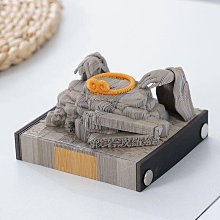 3d立體便籤本小橋流水紙雕建築模型便籤紙禮品 創意禮物辦公擺件 歷史價格詳細信息