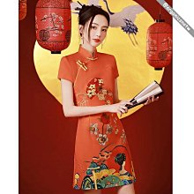 改良旗袍 復古洋裝 禮服 主持 拍照 國風 新中式洋裝 高級精緻小眾設計感緊身包臀改良旗袍長裙夏（滿599元） 歷史價格詳細信息