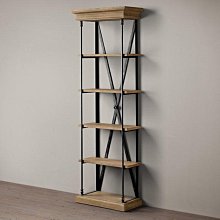 美式鐵藝木質書架置物架樓梯簡易落地A型陳列架展示架工業風 歷史價格詳細信息