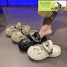 現貨包頭洞洞鞋女2024夏季新款厚底防滑沙灘鞋果凍拖鞋女涼鞋平底鏤空 歷史價格詳細信息
