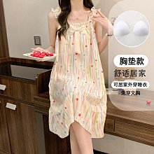新款睡裙童可棉女夏長裙寬鬆可愛宮廷甜美公主風睡衣家居 歷史價格詳細信息