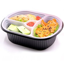 一次性餐盒分格飯盒便當盒二格三四格透明塑料快餐外賣打包盒帶蓋 歷史價格詳細信息