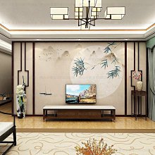 中式電視背景墻壁紙現代簡約墻紙水墨山水意境5d客廳裝飾壁畫墻布~熱心小賣家-進店有折扣 歷史價格詳細信息