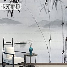 中式電視背景墻壁紙現代簡約墻紙水墨山水意境5d客廳裝飾壁畫墻布~熱心小賣家-進店有折扣 歷史價格詳細信息