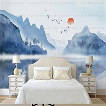 中式電視背景墻壁紙現代簡約墻紙水墨山水意境5d客廳裝飾壁畫墻布~熱心小賣家-進店有折扣 歷史價格詳細信息