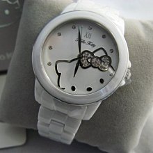 Hello kitty watch 時尚精緻蝴蝶鑽殼鑽面型鋼帶-2 限量腕錶 (神梭鐘錶) 歷史價格詳細信息