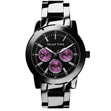 RELAX TIME 三眼黑x藍時尚腕錶 (R0800-16-07X+R0800-16-07) 42.5+38mm 歷史價格詳細信息