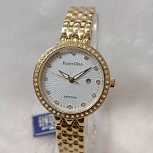 【Roven Dino羅梵迪諾】氣質女孩半陶瓷腕錶 RD778BU 31mm  現代鐘錶 歷史價格詳細信息