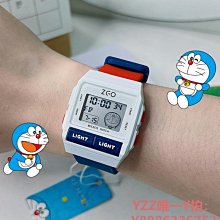兒童手錶方形女學生氣質簡約運動夜光震動鬧鐘電子手錶男 歷史價格詳細信息