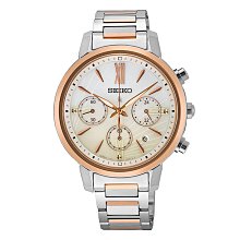 SEIKO 精工 Lukia 海芋設計 太陽能計時淑女腕錶-玫瑰金36.2mm(SSC918J1/V175-0FC0P) 歷史價格詳細信息