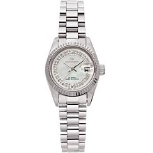 ROSDENTON 勞斯丹頓 1A01LG鑽框銀石英錶 n0971-03 歷史價格詳細信息