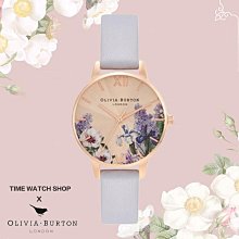 Olivia Burton 英國設計師品牌 Fine Art 花卉黑面紫丁香灰皮帶腕錶 OB16AD11 公司貨 歷史價格詳細信息