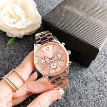 現貨直出 三眼六針裝飾手表SL68機芯鋼帶手表玫瑰金時尚潮流女士手表 明星大牌同款錶 價格比較,價格查詢,歷史價格詳細信息